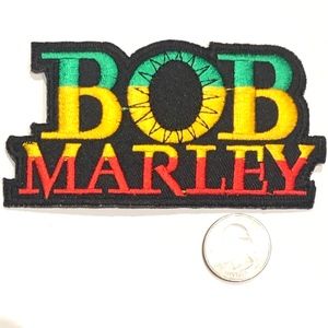 Bob Marley patch iron on rasta reggae music DIY